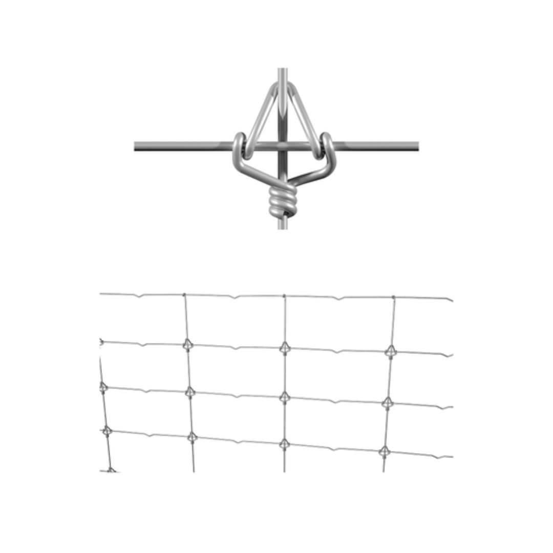 Malla nudo de corbata | Máxima resistencia para vallados cinegéticos